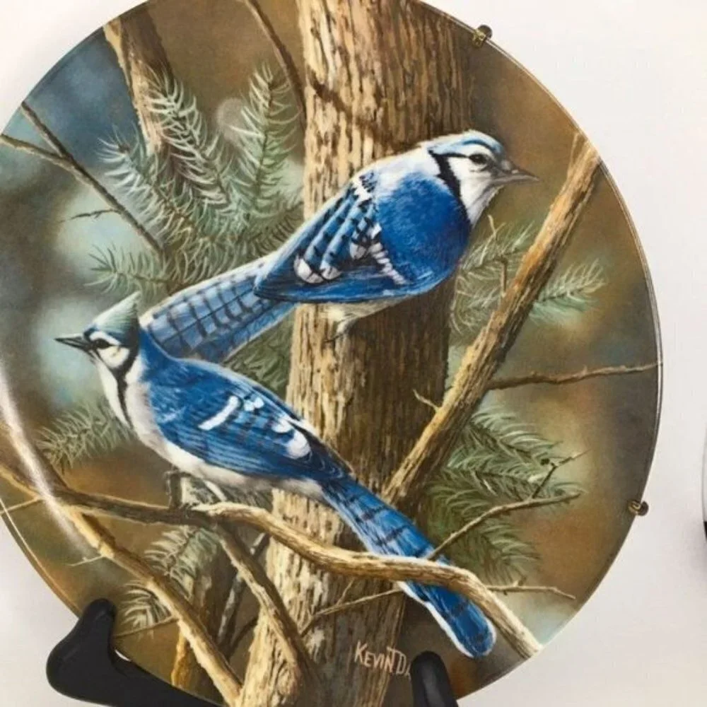 1985 The Blue Jay Edwin Knowles Wall Plate